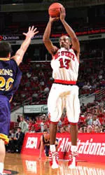 Cammeron Bennerman and the Pack play App. State at Reynolds Coliseum on Saturday.