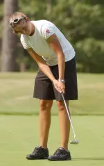 Ashlee Dean led the NC State women's golf team Monday in the second round of the Papa John's Collegiate with a three-over-par score