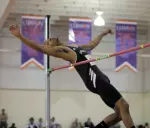 Michael Hill won the triple jump at the Carolina Classic indoor track meet, while he set personal records in the long jump, high jump and triple jump as well