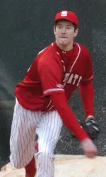 Freshman Andrew Brackman throws a bullpen session following NC State's doubleheader sweep of Lehigh on March 26.