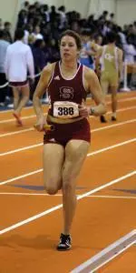 Julia Lucas, Magin Kebert, Angelina Blackmon, Kristina Roth (above) and Andy Smith all qualified for the NCAA Track & Field Regional Championships