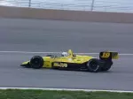 Cameron Reeves takes a test drive in one of his dad's two Indy series race cars