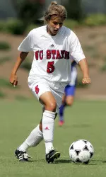 Tami Krzeszewski posted her first collegiate goal, the game-winner, in the 2-1 win over Delaware.
