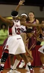 Billie McDowell (No. 13) had a team-high 16 points against Boston College Monday. (AP)