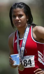 Ebony Foster improved her provisional time in the 60m hurdles at the Carolina Classic