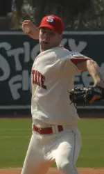 Eryk McConnell worked five innings Friday to beat West Virginia and record his third win of the season.