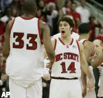 Cedric Simmons is greeted by Engin Atsur.