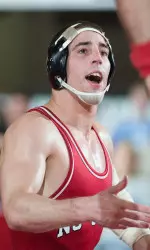 Kody Hamrah is one of four NC State wrestlers competing at the NCAA Championships this weekend.