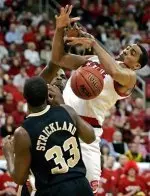 Cameron Bennerman draws a lot of attention in the first game against Wake Forest.