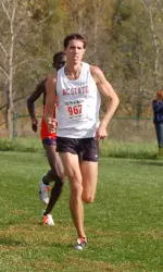 Ryan Hill's second-place finish lifted NC State to fifth place at the NCAA Pre-Nationals. (photo by Chris Coleman)