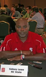 Head coach Sidney Lowe