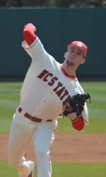 Danny Healey worked five shutout innings Saturday, allowing just one hit.