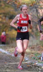 Freshman Laura Hoer has won four of her five races this fall.