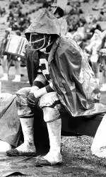 Injured tailback Ted Brown at the 1975 Peach Bowl