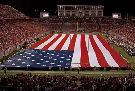 Military Appreciation Day Flag on Field