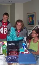 Members of the Pack spent Saturday morning at Levine Children's Hospital