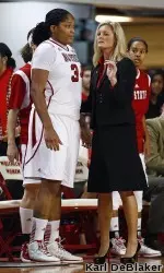 Kellie Harper with 2011 recuit Markeisha Gatling