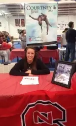 Courtney Bisbe on signing day