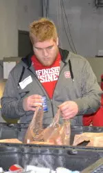 Cam Wentz at the Second Harvest Food Bank