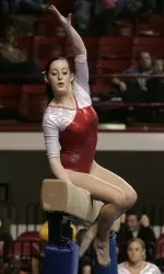 Former Pack gymnast Leigha Hancock