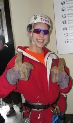 Marissa Kastanek went ziplining over cloud forests in Costa Rica