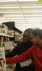 Senior Breezy Williams and sophomore Ashley Eli