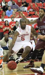 Desmond Lee totaled 12 points and eight rebounds vs. NC Central.