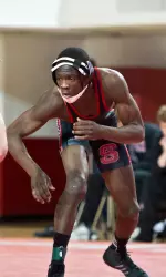 Thomas Gantt started the dual meet with a win at 149 pounds.