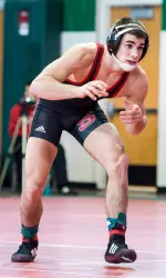 Sam Speno earned a 3-2 decision over #19 Tyler Small at 141 pounds.