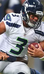 Russell Wilson became the first player in NFL history to throw for 300+ and rush for 100+ in the same game.