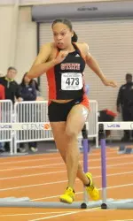 Alexis Perry set a personal best time of 13.39 in the 100m hurdles on Saturday at the Raleigh Relays.