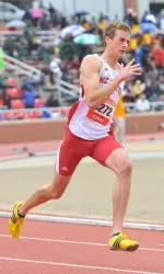 Will Krehnbrink finished 13th in the men's 200m on Saturday with a time of 22.26