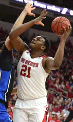 BeeJay Anya scored a career-high 14 points in NC State's win over Duke.