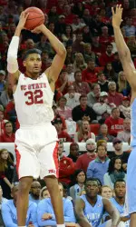 Kyle Washington tied his career high with 17 points in Wednesday's game vs. UNC-Chapel Hill.