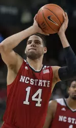 Caleb Martin grabbed a career-high nine rebounds in NC State's game vs. No. 2/3 Virginia on Wednesday.