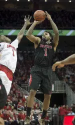 Trevor Lacey scored 14 points in NC State's 74-65 win at Louisville.