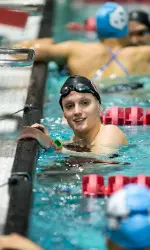 Riki Bonnema wins the 50 freestyle at the 2015 ACC Championship