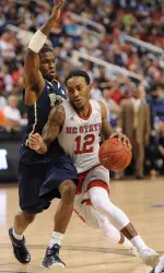 Cat Barber scored 34 points in NC State's tournament win over Pittsburgh.