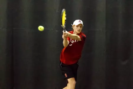 NCAA Tennis: Lousiville at NC State MAR 13 at Dail Outdoor Tennis Stadium in Raleigh, NC 3/13/15 (Scott Kinser/Scott Kinser Photography) Simon Norenius