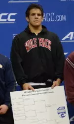 For the second straight year, Nick Gwiazdowski was ACC Champion at 285 pounds.