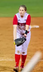 Sophomore pitcher Courtney Mirabella