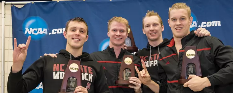 400 Free Relay Podium