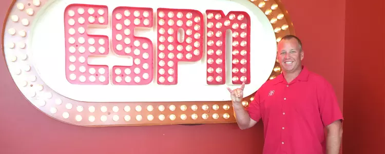 Coach Doeren at the ACC's ESPN "Carwash" Image