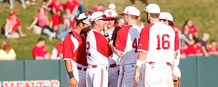 Infield Huddle With Coach Foxhall