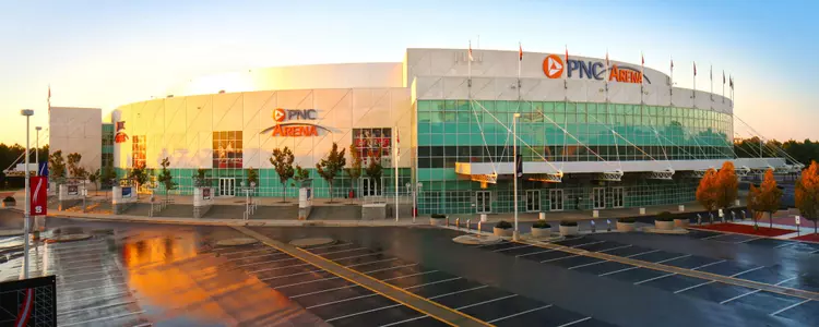 PNC Arena Sun Setting (web)