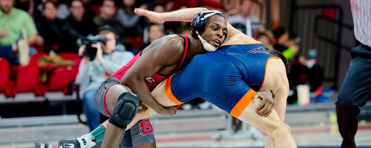 Wilson Named Co-ACC Wrestler of the Week Image