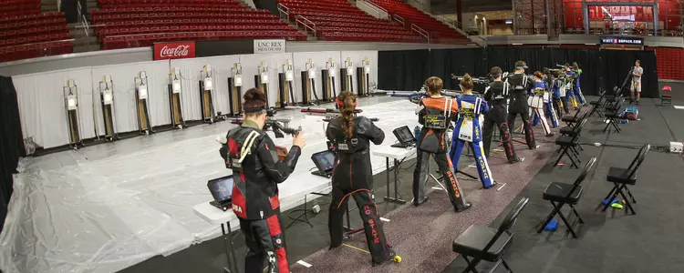 Rifle Range Overview in Reynolds Coliseum FPP