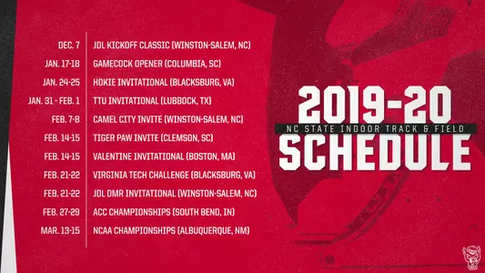 2019-20 Indoor T&F Schedule