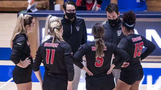 Duke Volleyball takes on NC State at the Cameron Indoor Stadium on September 23, 2020 at Durham, North Carolina.