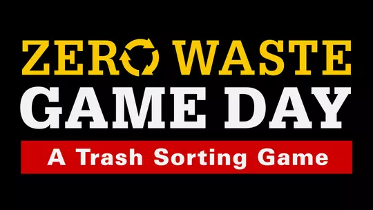 zero waste game day graphic